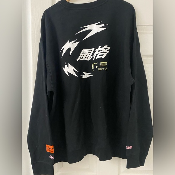 Heron Preston black crewneck BNWT oversized Large - Picture 2 of 2